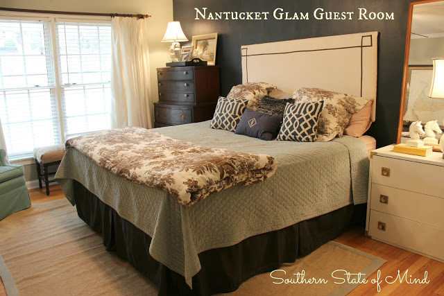 {Before and After} Nantucket Glam Guest Room