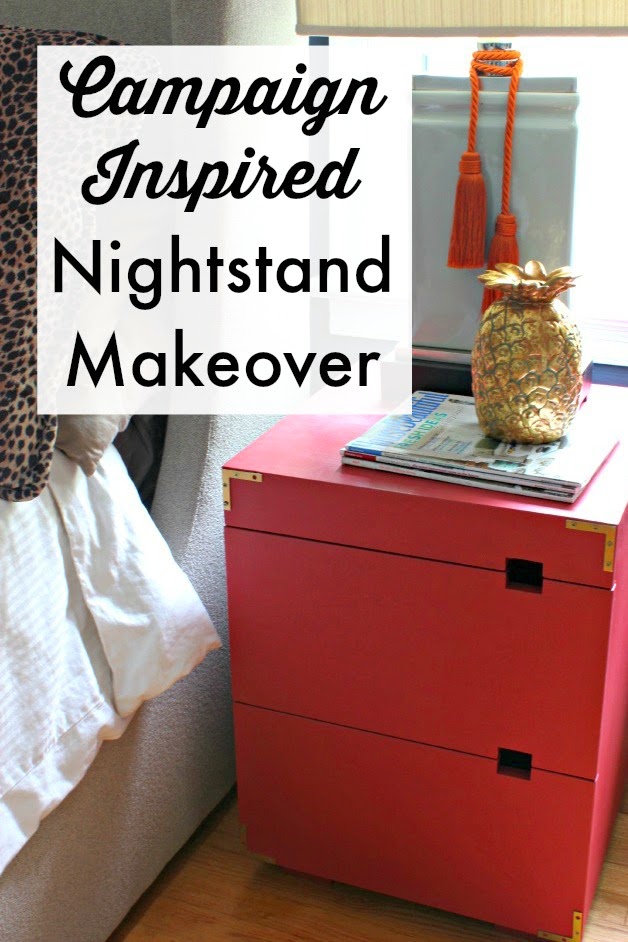 Campaign Inspired Coral Nightstands