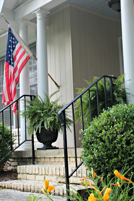 Ferns & Flags- A Southern Summer Front Porch