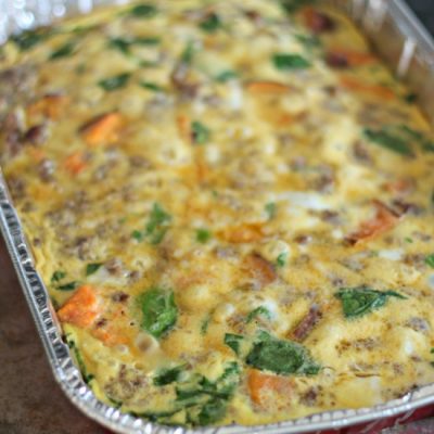 {what to bring a new mom} Healthy Breakfast Casserole