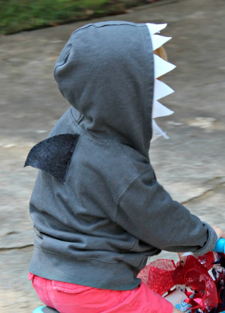 shark hoodie costume