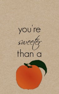 Sweet Peach Gift Tag smaller