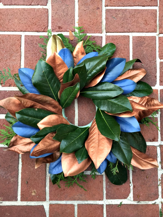 metallic-magnolia-wreath-tutorial