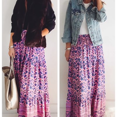 Daily Looks || Winter to Spring Maxi Skirt