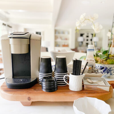Hosting || Simple Tips for Whipping Up a Cute Coffee Bar