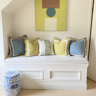 Primary Bedroom || How to Make a DIY Custom Built-In Bench Cushion (in 5 easy steps)