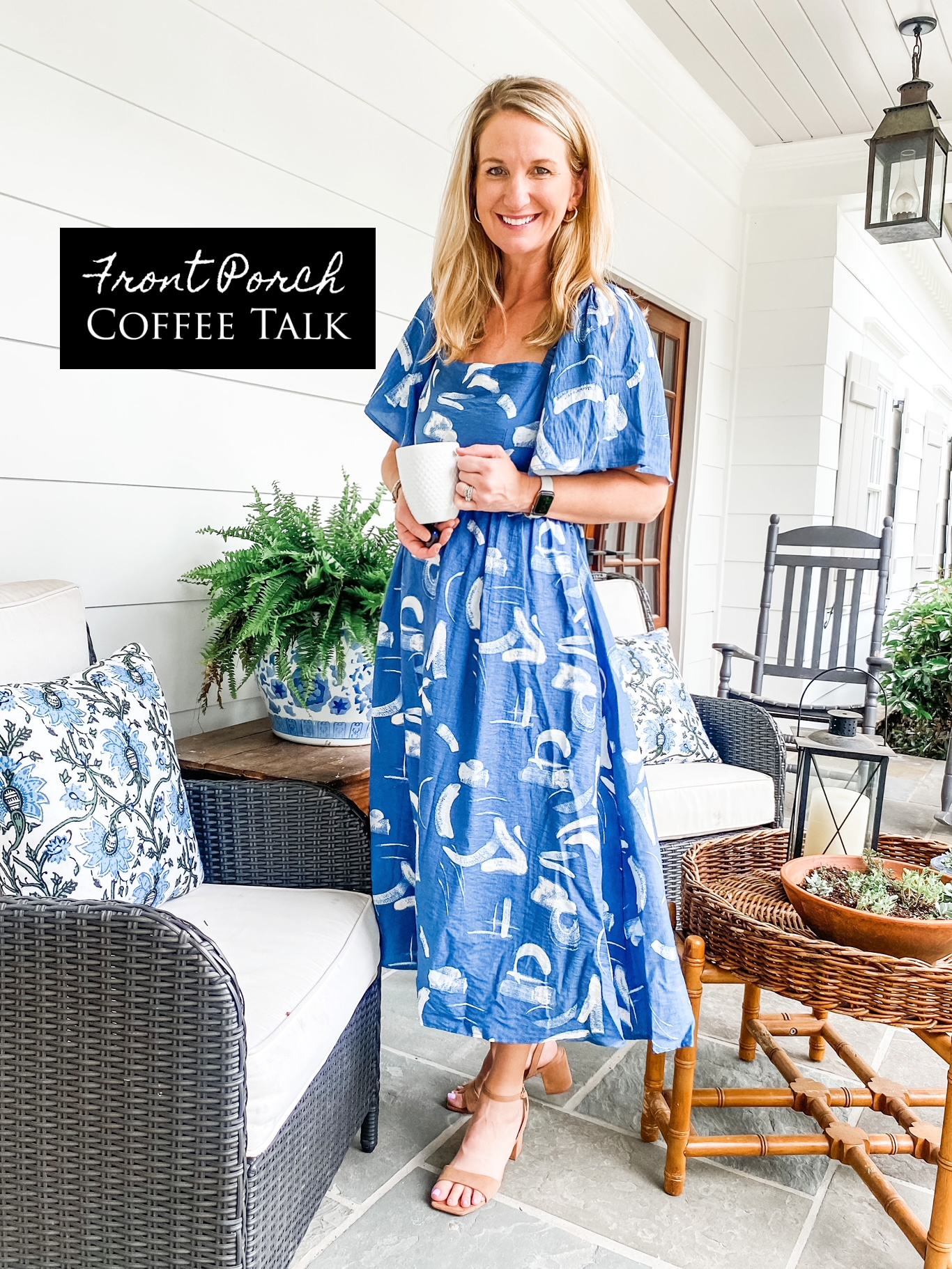 Morning Wake Up Call Dress Blue main image 1