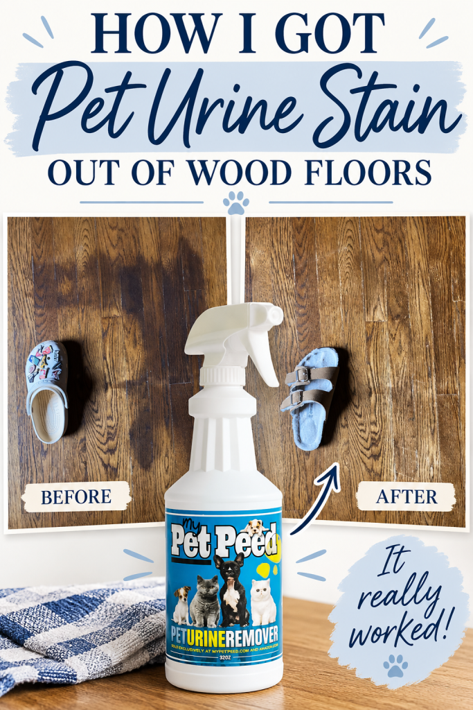 how to get dog pee smell out of wood floors